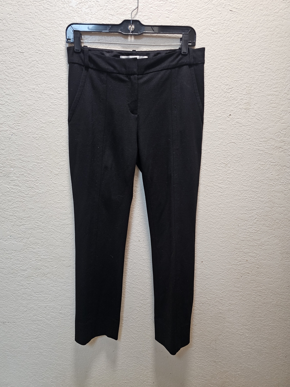 Diane Von Furstenberg Black Straight-Leg Dress Trousers